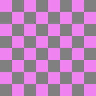 Dama tahtası 8 'e 8. Dama tahtasının gri ve mor renkleri. Satranç tahtası, dama tahtası dokusu. Kare deseni. Geçmişi. Tekrarlanabilir doku.