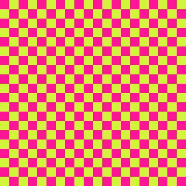 İki renkli dama tahtası. Dama tahtasının limon ve koyu pembe renkleri. Satranç tahtası, dama tahtası dokusu. Kare deseni. Geçmişi. Tekrarlanabilir doku.