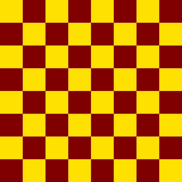 Checkerboard Och Maroon Och Gula Färger Checkerboard Schackbräda Konsistens Kvadratmönster — Stockfoto