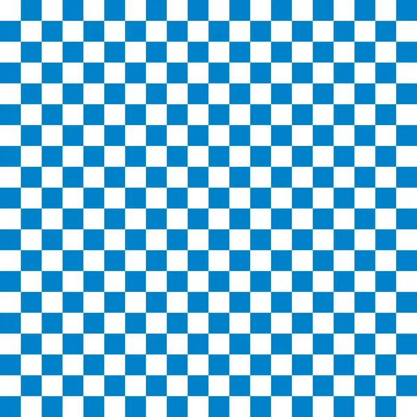 2色のチェックボード チェックボードの青と白の色 チェスボード チェッカーボードのテクスチャ 正方形のパターン 繰り返される質感 — ストック写真