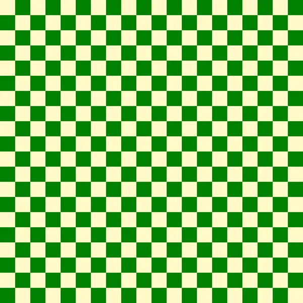 Två Färgpennor Gröna Och Beige Färger Checkerboard Schackbräda Konsistens Kvadratmönster — Stockfoto