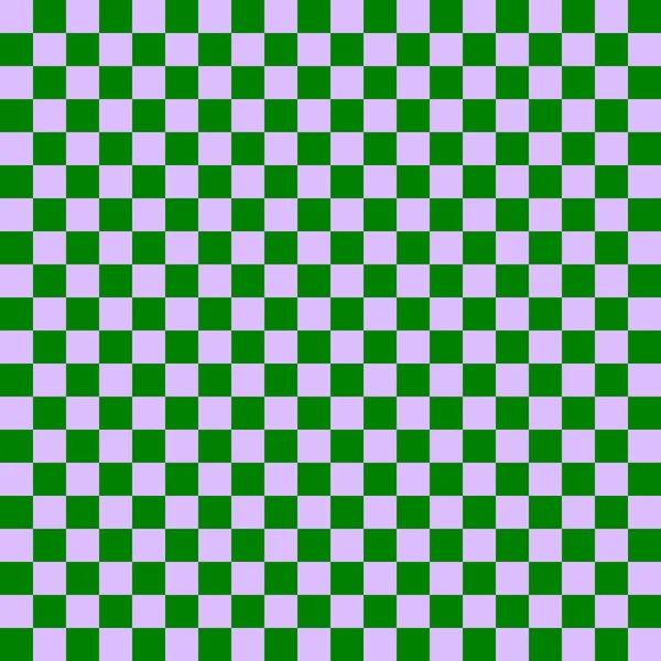 Two Color Checkerboard Green Lavender Colors Checkerboard Chessboard Checkerboard Texture — Stock Photo, Image