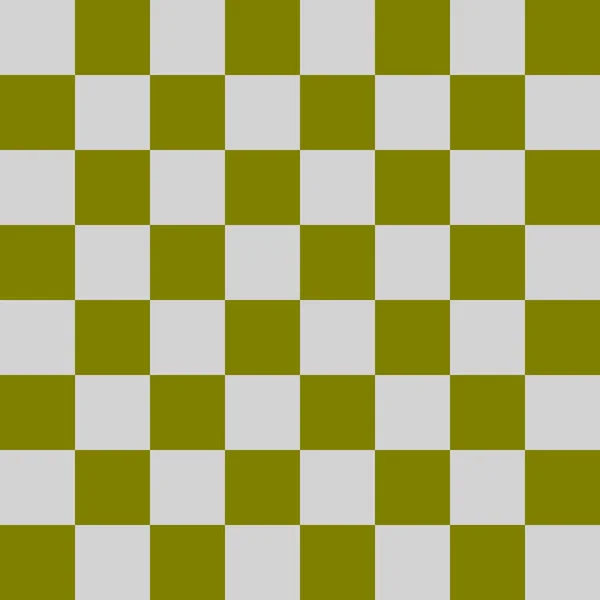 8のチェッカーボード チェックボードのオリーブとライトグレーの色 チェスボード チェッカーボードのテクスチャ 正方形のパターン 繰り返される質感 — ストック写真