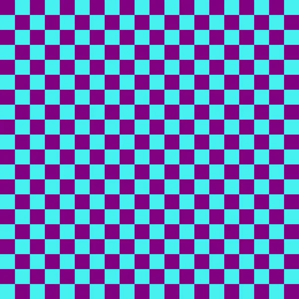 Two Color Checkerboard Cyan Purple Colors Checkerboard Chessboard Checkerboard Texture — Stock Photo, Image