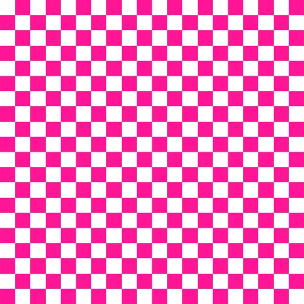 Two Color Checkerboard Deep Pink White Colors Checkerboard Chessboard Checkerboard — Stock Photo, Image