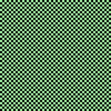 Çok küçük kareli dama tahtası. Dama tahtasının siyah ve açık yeşil renkleri. Satranç tahtası, dama tahtası dokusu. Kare deseni. Geçmişi. Tekrarlanabilir doku.