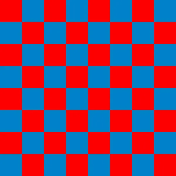 Checkerboard Por Cores Azul Vermelho Xadrez Xadrez Textura Tabuleiro Xadrez — Fotografia de Stock