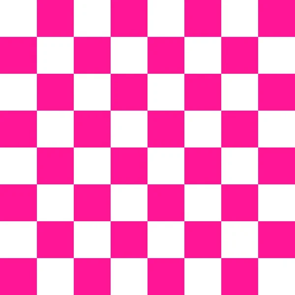 跳板8乘8 深粉色和白色的棋盘颜色 棋盘棋盘质感正方形图案 可重复纹理 — 图库照片