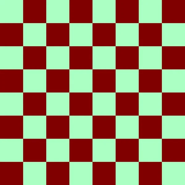 Checkerboard Par Couleurs Marron Menthe Damier Chessboard Texture Damier Modèle — Photo