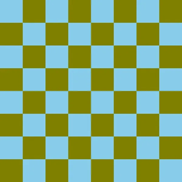 8のチェッカーボード チェックボードのオリーブとスカイブルーの色 チェスボード チェッカーボードのテクスチャ 正方形のパターン 繰り返される質感 — ストック写真
