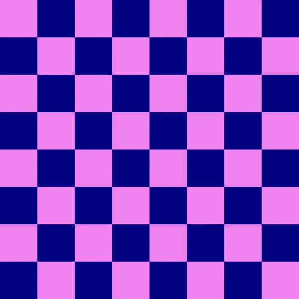 Checkerboard Navy Violet Colors Checkerboard Chessboard Checkerboard Texture Squares Pattern — Stock Photo, Image