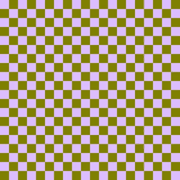 2色のチェックボード チェックボードのオリーブとラベンダーの色 チェスボード チェッカーボードのテクスチャ 正方形のパターン 繰り返される質感 — ストック写真