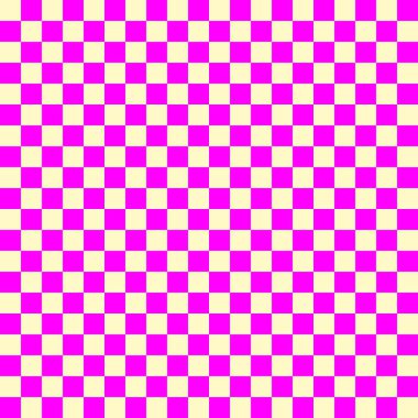 İki renkli dama tahtası. Magenta ve bej renkli dama tahtası. Satranç tahtası, dama tahtası dokusu. Kare deseni. Geçmişi. Tekrarlanabilir doku.