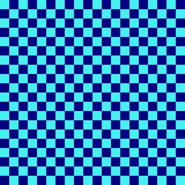 İki renkli dama tahtası. Donanma ve Cyan renginde dama tahtası. Satranç tahtası, dama tahtası dokusu. Kare deseni. Geçmişi. Tekrarlanabilir doku.