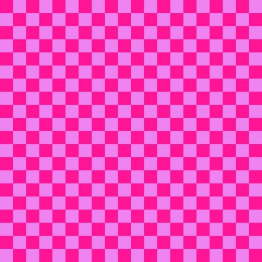 İki renkli dama tahtası. Dama tahtasının mor ve koyu pembe renkleri. Satranç tahtası, dama tahtası dokusu. Kare deseni. Geçmişi. Tekrarlanabilir doku.