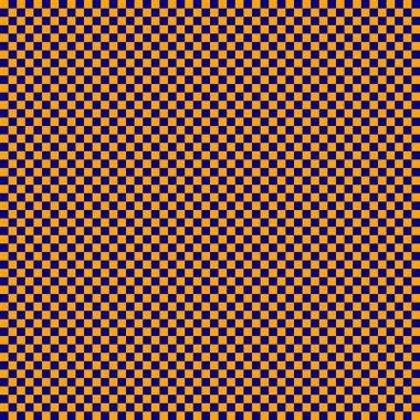 Çok küçük kareli dama tahtası. Donanma ve turuncu renkli dama tahtası. Satranç tahtası, dama tahtası dokusu. Kare deseni. Geçmişi. Tekrarlanabilir doku.