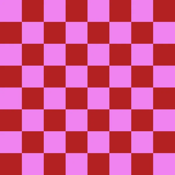跳板8乘8 火砖和紫罗兰色的棋盘 棋盘棋盘质感正方形图案 可重复纹理 — 图库照片