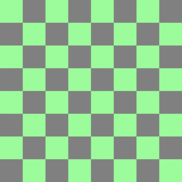 Checkerboard Och Grå Och Blekgröna Färger Checkerboard Schackbräda Konsistens Kvadratmönster — Stockfoto