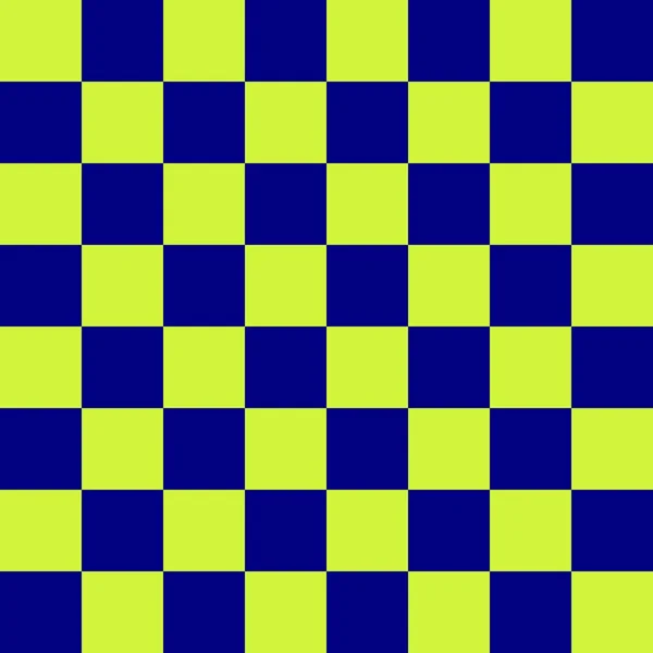 Checkerboard Navy Lime Colors Checkerboard Chessboard Checkerboard Texture Squares Pattern — Stock Photo, Image