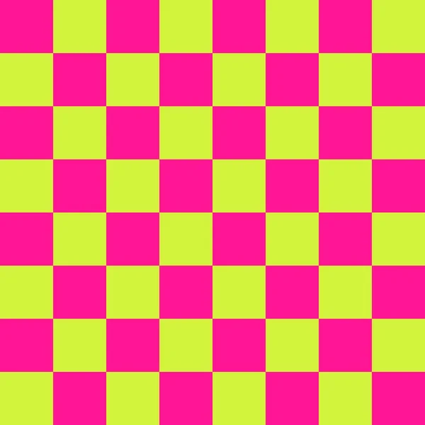 Tablero Por Lime Deep Pink Colors Checkerboard Inglés Tablero Ajedrez —  Fotos de Stock