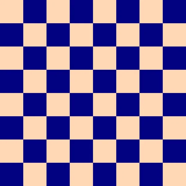 Checkerboard Par Couleurs Marine Abricot Damier Chessboard Texture Damier Modèle — Photo