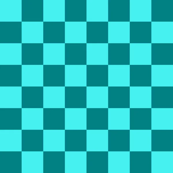 Checkerboard Por Teal Cyan Cores Tabuleiro Xadrez Xadrez Textura Tabuleiro — Fotografia de Stock