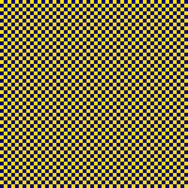 非常に小さな正方形のチェッカーボード 海軍とチェッカーボードの黄色の色 チェスボード チェッカーボードのテクスチャ 正方形のパターン 繰り返される質感 — ストック写真