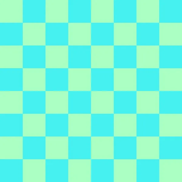 8のチェッカーボード チェックボードのシアンとミントの色 チェスボード チェッカーボードのテクスチャ 正方形のパターン 繰り返される質感 — ストック写真