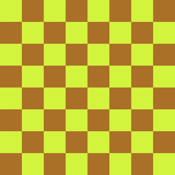 跳板8乘8 棋盘的褐色和石灰色 棋盘棋盘质感正方形图案 可重复纹理 — 图库照片
