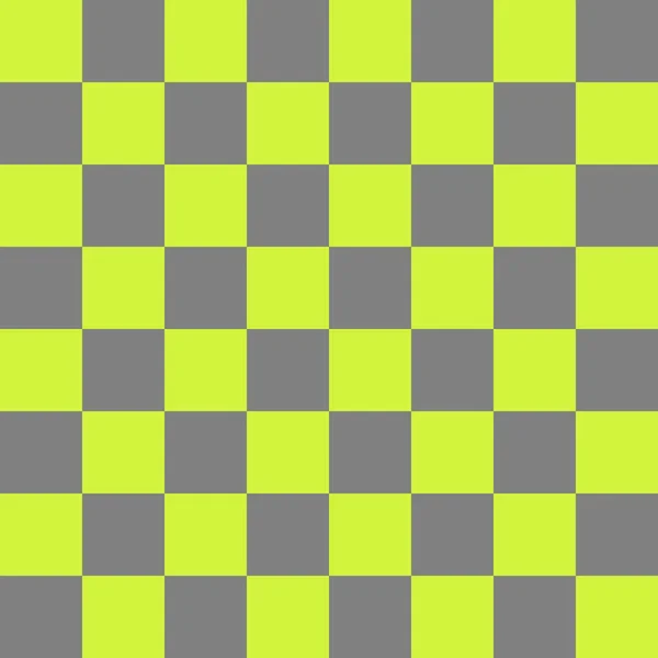 Checkerboard Grey Lime Colors Checkerboard Chessboard Checkerboard Texture Squares Pattern — Stock Photo, Image