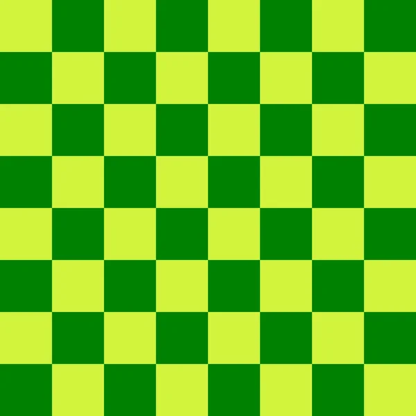 跳板8乘8 棋盘的绿色和石灰色 棋盘棋盘质感正方形图案 可重复纹理 — 图库照片