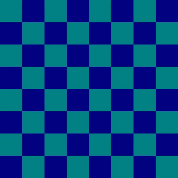 Checkerboard Par Couleurs Marine Sarcelle Damier Chessboard Texture Damier Modèle — Photo