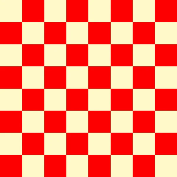 Checkerboard Red Beige Colors Checkerboard Chessboard Checkerboard Texture Squares Pattern — Stock Photo, Image