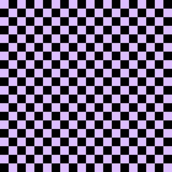 Two Color Checkerboard Black Lavender Colors Checkerboard Chessboard Checkerboard Texture — Stock Photo, Image