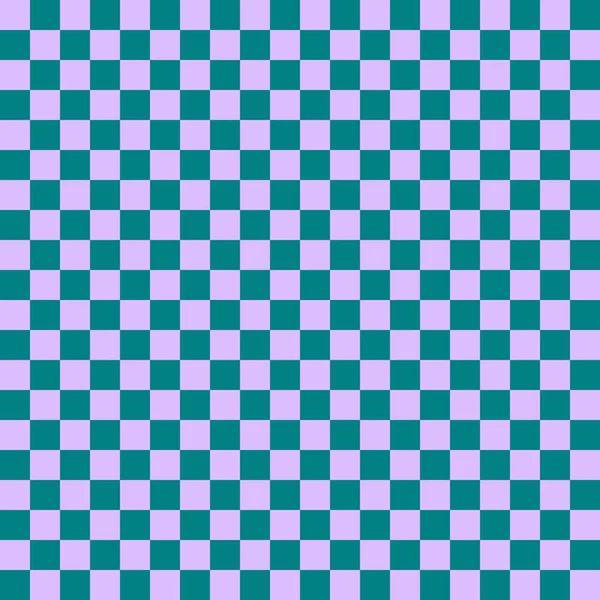 Deux Damiers Couleur Couleurs Sarcelle Lavande Damier Chessboard Texture Damier — Photo