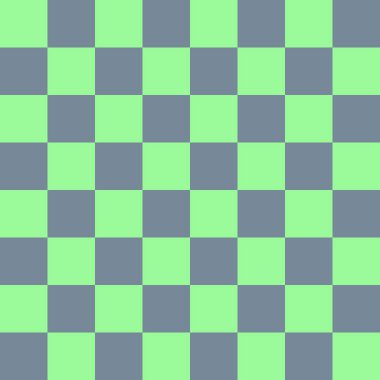 Dama tahtası 8 'e 8. Açık Kayrak Gri ve Dama tahtasının açık yeşil renkleri. Satranç tahtası, dama tahtası dokusu. Kare deseni. Geçmişi. Tekrarlanabilir doku.