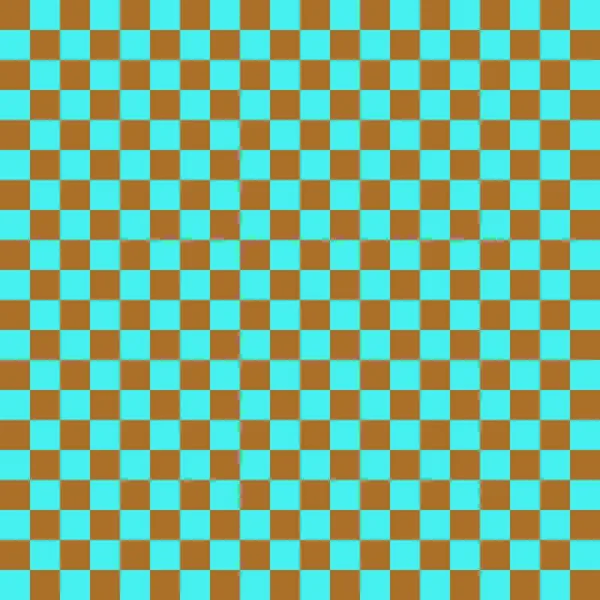 Två Färgpennor Cyan Och Bruna Färger Checkerboard Schackbräda Konsistens Kvadratmönster — Stockfoto