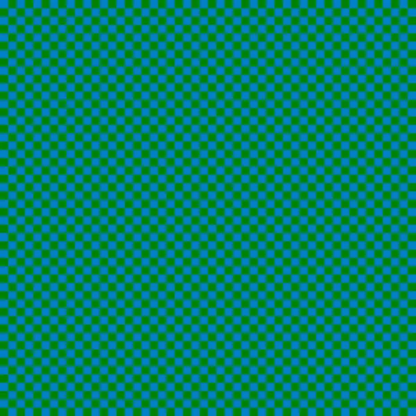 非常に小さな正方形のチェッカーボード チェッカーボードの緑と青の色 チェスボード チェッカーボードのテクスチャ 正方形のパターン 繰り返される質感 — ストック写真