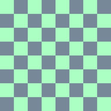 Dama tahtası 8 'e 8. Açık Kayrak Gri ve Naneli Dama tahtası renkleri. Satranç tahtası, dama tahtası dokusu. Kare deseni. Geçmişi. Tekrarlanabilir doku.