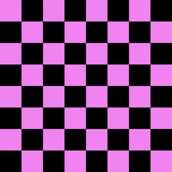 跳板8乘8 棋盘的黑色和紫罗兰色 棋盘棋盘质感正方形图案 可重复纹理 — 图库照片