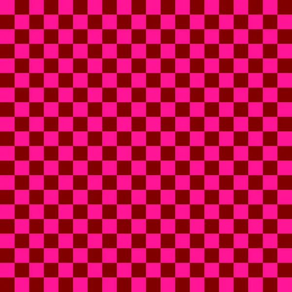 Двухцветная Шашка Maroon Deep Pink Colors Checkerboard Шахматная Доска Шашечная — стоковое фото