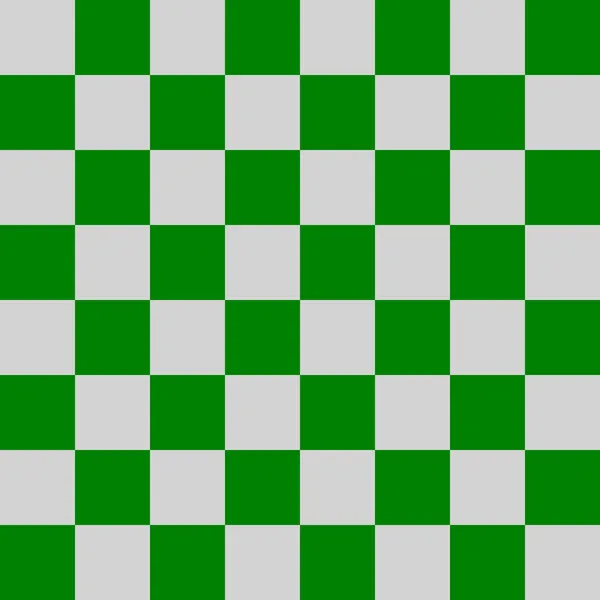 8のチェッカーボード チェックボードの緑とライトグレーの色 チェスボード チェッカーボードのテクスチャ 正方形のパターン 繰り返される質感 — ストック写真