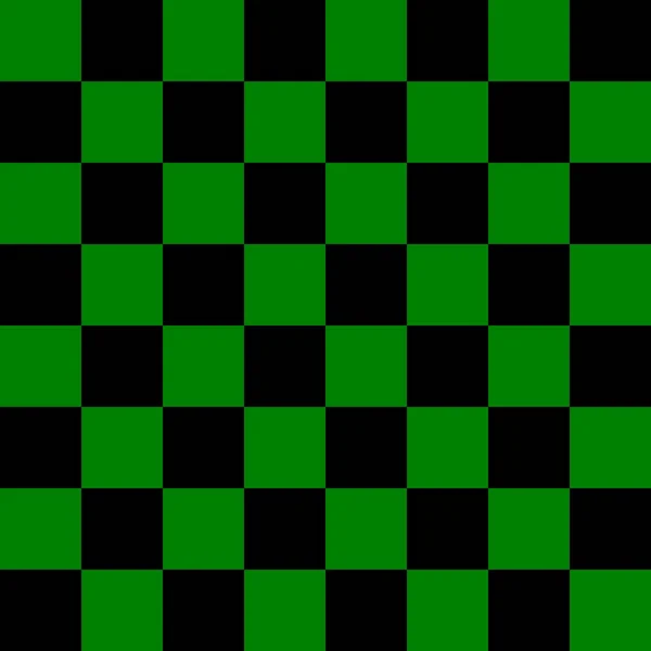 Checkerboard Black Green Colors Checkerboard Chessboard Checkerboard Texture Squares Pattern — Stock Photo, Image