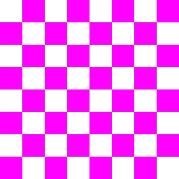 Checkerboard Magenta White Colors Checkerboard Chessboard Checkerboard Texture Squares Pattern — Stock Photo, Image