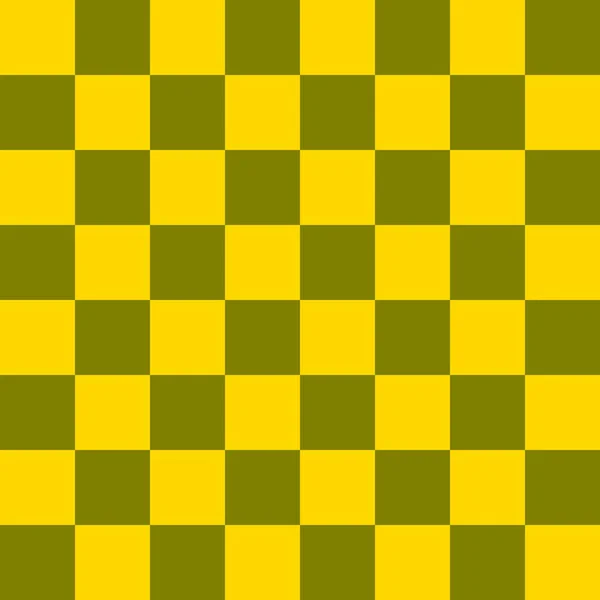 跳板8乘8 棋盘上的橄榄色和金色 棋盘棋盘质感正方形图案 可重复纹理 — 图库照片