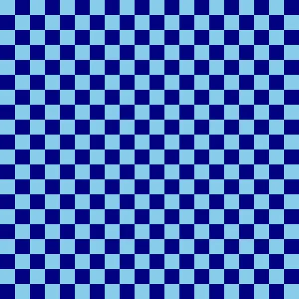 Two Color Checkerboard Navy Sky Blue Colors Checkerboard Chessboard Checkerboard — Stock Photo, Image