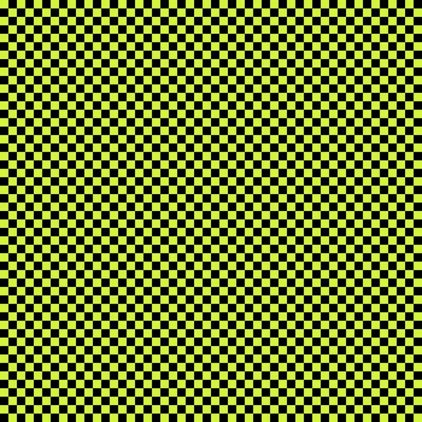 Checkerboard Very Small Squares Black Lime Colors Checkerboard Chessboard Checkerboard — Stock Photo, Image