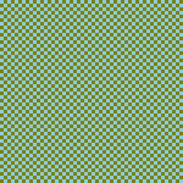 Checkerboard Very Small Squares Olive Sky Blue Colors Checkerboard Chessboard — Stock Photo, Image