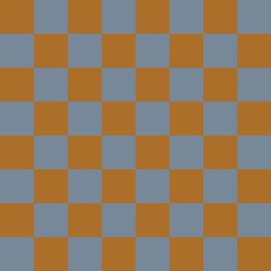 Dama tahtası 8 'e 8. Dama tahtasının açık gri ve kahverengi renkleri. Satranç tahtası, dama tahtası dokusu. Kare deseni. Geçmişi. Tekrarlanabilir doku.