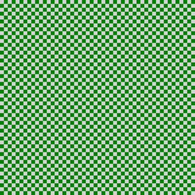 Çok küçük kareli dama tahtası. Dama tahtasının yeşil ve açık gri renkleri. Satranç tahtası, dama tahtası dokusu. Kare deseni. Geçmişi. Tekrarlanabilir doku.